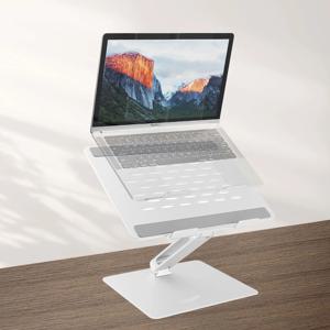 알루미늄 접이식 각도조절 노트북 거치대 받침대 쿨러 실버 스탠드 AP-NT4 You