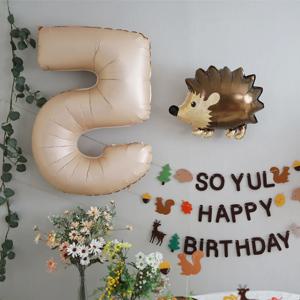 고슴도치 숲속 친구들 풍선 귀여운 동물풍선 생일파티 파티풍선