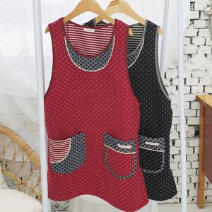 땡땡이 누빔앞치마