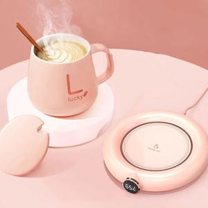 [해외] 휴대용 스마트 머그워머 온도조절 USB 모유중탕기 보온 코스터