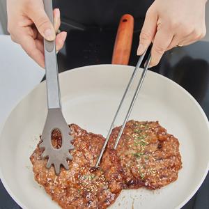스텐 조리용 핀셋 집게 + 실리콘 파스타 악어집게 대
