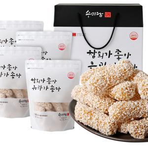 전통 찹쌀 참외조청 유과 800g