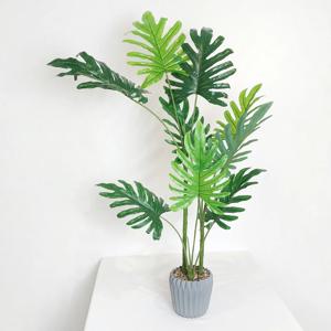 대형 필로덴드론 셀로움 보테니컬 플랜트 조화나무 화분 작은 홈 카페 연회장 테이블 보태니컬