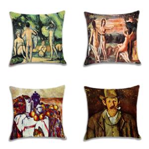 사과 오렌지 정물화 프랑스 침대헤드 쇼파 방석 쿠션커버 폴세잔 6size 124design