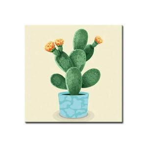 3+1 DIY 명화그리기 감성 25x25cm E85_선인장_블루
