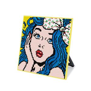 DIY 보석십자수 스탠드형 큐트 20x20cm DS58_(소)파란머리의 소녀