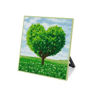 DIY 보석십자수 스탠드형 큐트 20x20cm DS64_(소)그린하트나무