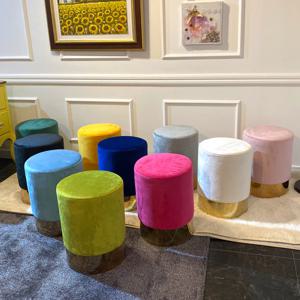에펠 벨벳 원형스툴 2type 10colors