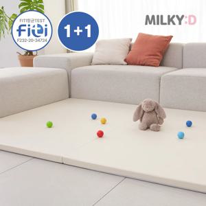 1+1 항균 네이트리 2단 유아폴더매트/층간소음 놀이방매트 1개_3size 4colors