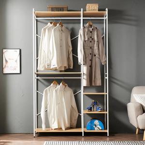 드레스룸 시스템행거 900 스탠드 옷걸이 고정식 튼튼한 원목 옷 행거