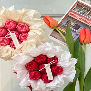 꽃다발케이크캔들 튤립 어버이날 스승의 날 가정의달 선물 카네이션 결혼기념일 생일선물 무료포
