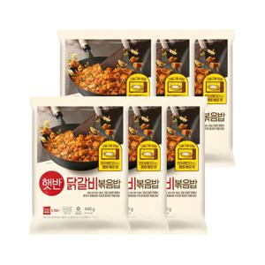 햇반 쿡반 닭갈비볶음밥 440g*6개