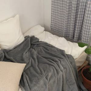 부드러운 양면 극세사담요 밍크담요 캠핑 여름 겨울 차박