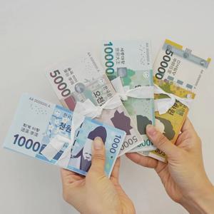 페이크 머니 가짜돈 종이 화폐 50매 가짜 현금 소품돈 장난감돈 종이돈 페이크머니 오만원