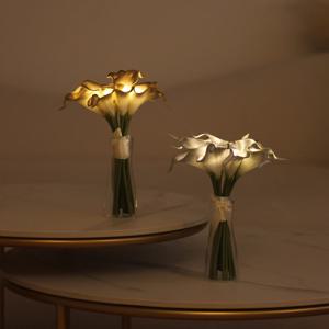 골드 실버 행운의 샤이니 카라 부케 LED 무드등