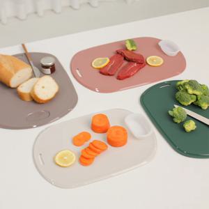 국산 실리콘 항균 저소음 양면 도마 (소)+(대) 세트 4colors