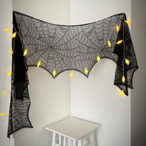 할로윈 거미줄 테이블보 레이스 캠핑장식