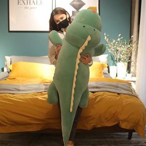 [해외] 다이너소어 바디필로우 인형 모찌 롱쿠션 안고자는 베개 120cm
