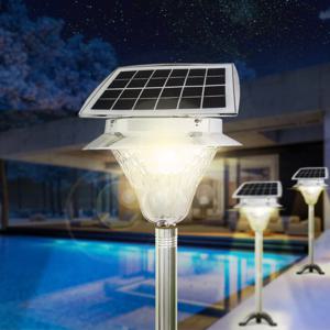 태양광 정원등 가로등 태양열 조명등 야외 128구 실버