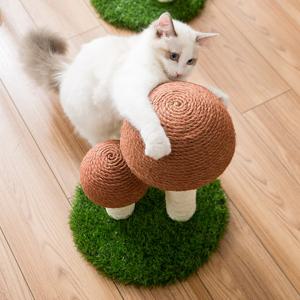 고양이 수직 기둥 스크래쳐 장난감 토이 타워 머쉬룸