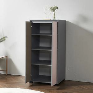 민트러버 핑크족 수납장 양문형 4단 광폭 도어장 600