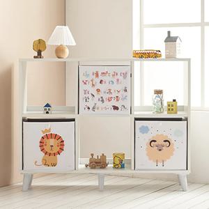 6칸 우드 네모 책장 2x3 장난감박스 정리박스 1150