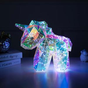 LED 홀로그램 무드등 프리즘 화이트데이 생일선물 아기 유니콘