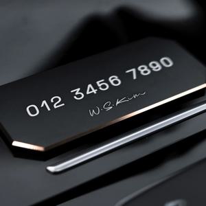 메탈 주차번호판 자동차 주차 알림판 차량 연락처 전화번호판