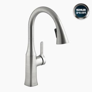 KOHLER 20147T-4-VS RUBICON 루비콘 풀다운 거위목 싱크대 주방 수전