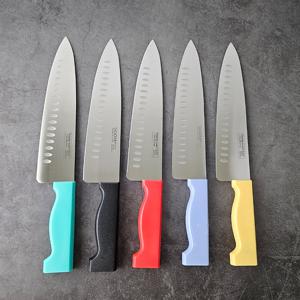 오색식도 업소용 가정용 칼라 식칼 식도 주방칼 야채칼 이유식