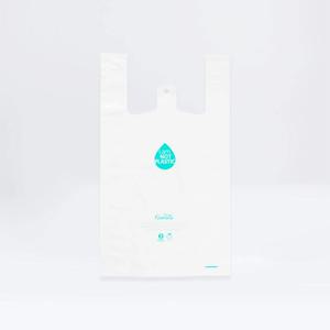 카페 마트 편의점 배달 일회용 생분해 비닐 봉투 100장 / 2size