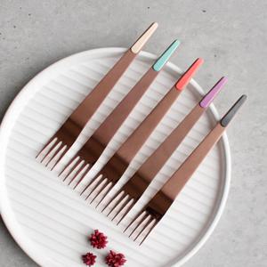 몽블랑 보겐 슈가 로즈골드 브레드 포크- 5color