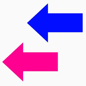 대형 화살표스티커 ( 방수 ) 거리두기 방향안내 스티커