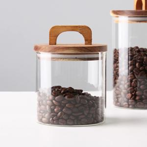 엔틱 글라스 밀폐용기 700ml 원두 커피 보관용기 분쇄원두 카페파우더통 캐니스터