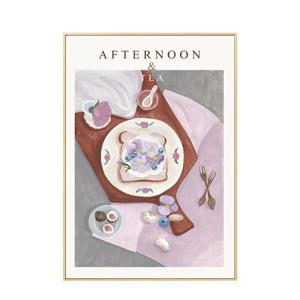 [해외] 인테리어 포스터 액자 - 에프터눈티_블루베리 (Afternoon tea)