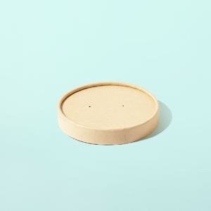 음식 포장 배달 생분해 종이용기 전용 일회용 대나무 뚜껑 90파이 100개