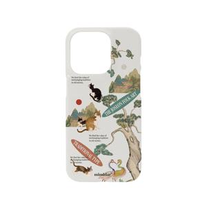 조선 민화 묘작도 콜라주 아이폰 케이스_하드