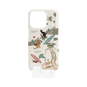 조선 민화 묘작도 콜라주 아이폰 케이스_카드수납