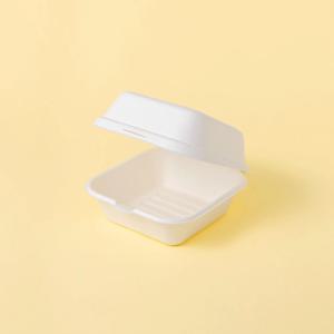 햄버거 디저트 포장 배달 생분해 일체형 펄프 용기 450ml 50개 / 2colors