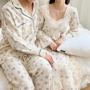 신혼부부 요루면 커플잠옷 파자마 국산 여성 원피스