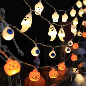 [해외] 할로윈 LED 호박 무드등 인테리어 조명 4종 3sizes