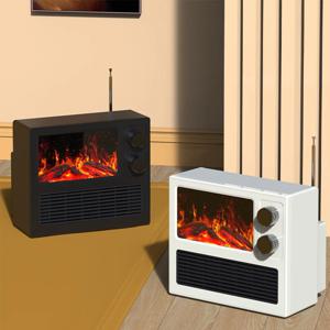 [해외] 3D TV 레트로 미니 텔레비전 불멍온풍기