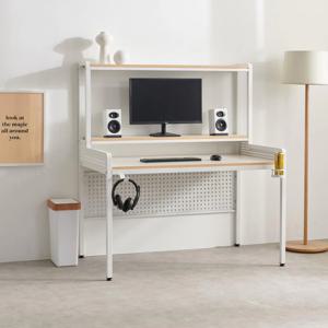 타공 철제 선반형 DIY 디자이너 컴퓨터 책상 (2색) 컴푸터 PC용 초등생 수납형