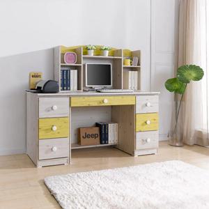 서랍많은 내츄럴 초등 책꽂이 책상 세트(7색) 고등 디자이너 업무용 서재 학생