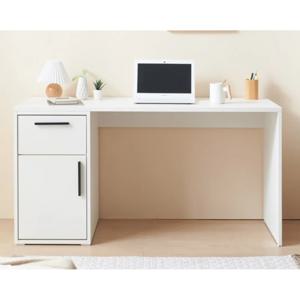 USB 매립포트형 모던심플 서랍 책상(140cm 2컬러) 홈오피스 예쁜 1인용 고등 큰