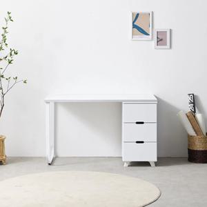 심플 베이직 서랍 일체형 수납 책상(120cm 4색) 컴 PC 모니터 일인용 인테리어