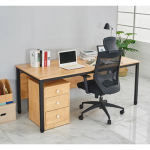 전선홀2개형 사무실 가림막 스틸 서랍 책상 1600(8색) 넓은 시스템 간부용 서재