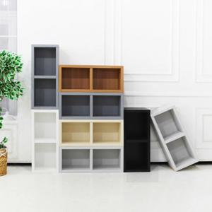 낮은깊은 가로세로 2칸 선납 수납장 840 (6색) 거실 안방 튼튼한 북카페 북유럽