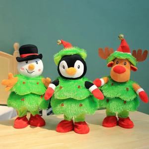 [해외] 크리스마스 춤추는 트리 산타 루돌푸 춤추는인형