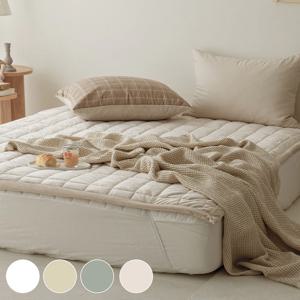 카푸치노 극세사 항균 밴딩 침대패드 SS/Q 4colors